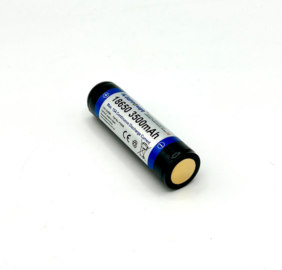 Keeppower 18650 Neopixel Battery 15A 3500mah Button Top